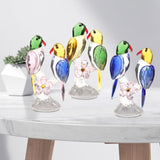 Maxbell Maxbell Crystal Parrot Statue Bird Figurine Animal Model for Living Room Home Decor Green
