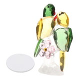 Maxbell Maxbell Crystal Parrot Statue Bird Figurine Animal Model for Living Room Home Decor Green