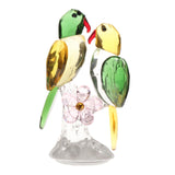 Maxbell Maxbell Crystal Parrot Statue Bird Figurine Animal Model for Living Room Home Decor Green