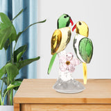 Maxbell Maxbell Crystal Parrot Statue Bird Figurine Animal Model for Living Room Home Decor Green