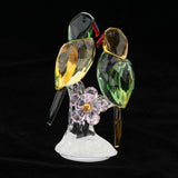 Maxbell Maxbell Crystal Parrot Statue Bird Figurine Animal Model for Living Room Home Decor Green