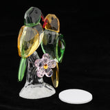Maxbell Maxbell Crystal Parrot Statue Bird Figurine Animal Model for Living Room Home Decor Green