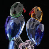 Maxbell Maxbell Crystal Parrot Statue Bird Figurine Animal Model for Living Room Home Decor Blue