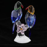 Maxbell Maxbell Crystal Parrot Statue Bird Figurine Animal Model for Living Room Home Decor Blue