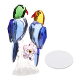 Maxbell Maxbell Crystal Parrot Statue Bird Figurine Animal Model for Living Room Home Decor Blue