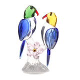 Maxbell Maxbell Crystal Parrot Statue Bird Figurine Animal Model for Living Room Home Decor Blue
