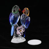 Maxbell Maxbell Crystal Parrot Statue Bird Figurine Animal Model for Living Room Home Decor Blue