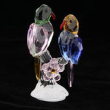 Maxbell Maxbell Crystal Parrot Statue Bird Figurine Animal Model for Living Room Home Decor Pink