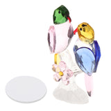 Maxbell Maxbell Crystal Parrot Statue Bird Figurine Animal Model for Living Room Home Decor Pink