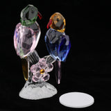 Maxbell Maxbell Crystal Parrot Statue Bird Figurine Animal Model for Living Room Home Decor Pink