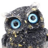 Maxbell Natural Crystal Stone Gravel Owl Figurine Home Decor Collectible Owl Statue StyleF