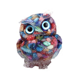 Maxbell Natural Crystal Stone Gravel Owl Figurine Home Decor Collectible Owl Statue StyleC