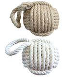 Maxbell Rope Knot Door Stop Sailors Knot Hessian Novelty Old Style for Beach House beige