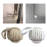 Maxbell Rope Knot Door Stop Sailors Knot Hessian Novelty Old Style for Beach House beige