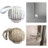 Maxbell Rope Knot Door Stop Sailors Knot Hessian Novelty Old Style for Beach House beige