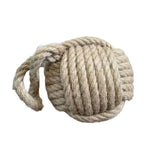 Maxbell Rope Knot Door Stop Sailors Knot Hessian Novelty Old Style for Beach House beige