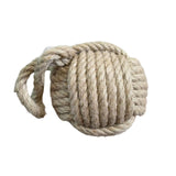 Maxbell Rope Knot Door Stop Sailors Knot Hessian Novelty Old Style for Beach House beige