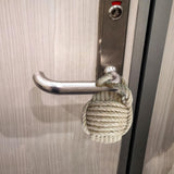 Maxbell Rope Knot Door Stop Sailors Knot Hessian Novelty Old Style for Beach House beige