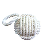 Maxbell Rope Knot Door Stop Sailors Knot Hessian Novelty Old Style for Beach House white