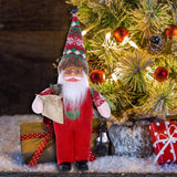 Maxbell Santa Claus Decoration Santa Claus Doll for Gift Tabletop Indoor StyleE