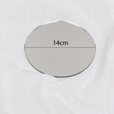 Maxbell 3Pcs Solid Mirror Plate Photo Props Ornament Art decor for Protection Round14cm
