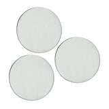 Maxbell 3Pcs Solid Mirror Plate Photo Props Ornament Art decor for Protection Round14cm