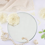 Maxbell 3Pcs Solid Mirror Plate Photo Props Ornament Art decor for Protection Round14cm