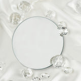 Maxbell 3Pcs Solid Mirror Plate Photo Props Ornament Art decor for Protection Round14cm