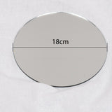 Maxbell 3Pcs Solid Mirror Plate Photo Props Ornament Art decor for Protection Round18cm