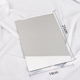 Maxbell 3Pcs Solid Mirror Plate Photo Props Ornament Art decor for Protection 14x21cm