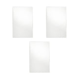 Maxbell 3Pcs Solid Mirror Plate Photo Props Ornament Art decor for Protection 14x21cm