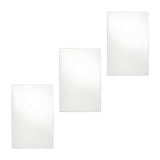 Maxbell 3Pcs Solid Mirror Plate Photo Props Ornament Art decor for Protection 14x21cm