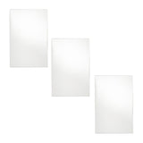 Maxbell 3Pcs Solid Mirror Plate Photo Props Ornament Art decor for Protection 14x21cm