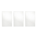 Maxbell 3Pcs Solid Mirror Plate Photo Props Ornament Art decor for Protection 14x21cm