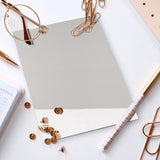 Maxbell 3Pcs Solid Mirror Plate Photo Props Ornament Art decor for Protection 14x21cm