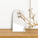 Maxbell 3Pcs Solid Mirror Plate Photo Props Ornament Art decor for Protection 10x21cm