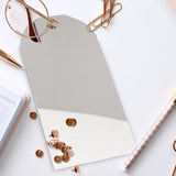 Maxbell 3Pcs Solid Mirror Plate Photo Props Ornament Art decor for Protection 10x21cm