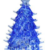 Maxbell Small Crystal Christmas Tree Figurine Crafts Office Living Room Holiday Blue
