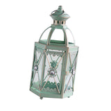 Maxbell Candle Holder Lantern Wind Lamp Candlestick Hanging for Garden Wedding Yard Green