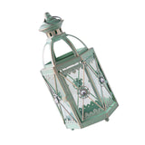 Maxbell Candle Holder Lantern Wind Lamp Candlestick Hanging for Garden Wedding Yard Green