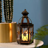 Maxbell Candle Holder Lantern Wind Lamp Candlestick Hanging for Garden Wedding Yard White