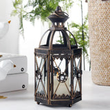 Maxbell Candle Holder Lantern Wind Lamp Candlestick Hanging for Garden Wedding Yard White