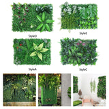 Maxbell Artificial Plants Wall Topiary Wall Greenery Mat Wall Backdrop Decor 40x60cm StyleA