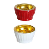 Maxbell Ceramic Burner Cone Holder Fragrance for Home SPA Decor Red