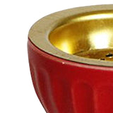 Maxbell Ceramic Burner Cone Holder Fragrance for Home SPA Decor Red