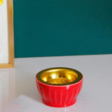 Maxbell Ceramic Burner Cone Holder Fragrance for Home SPA Decor Red