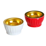 Maxbell Ceramic Burner Cone Holder Fragrance for Home SPA Decor Red