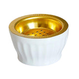 Maxbell Ceramic Burner Cone Holder Fragrance for Home SPA Decor White