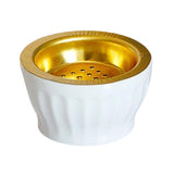Maxbell Ceramic Burner Cone Holder Fragrance for Home SPA Decor White