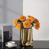 Maxbell Decorative Vase Ornament Ceramic Modern Table Centerpieces Desktop Home Aureate